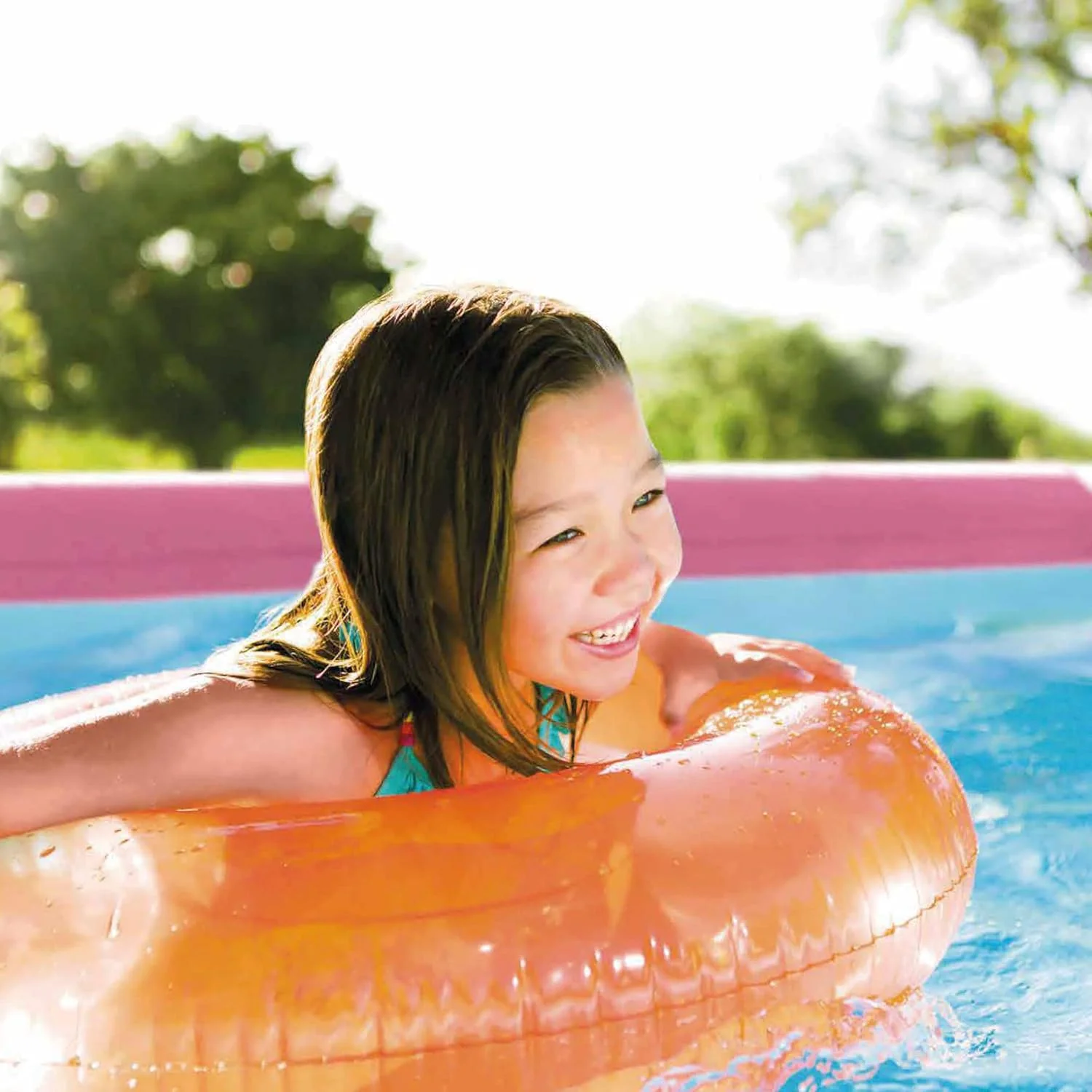 Intex Pink Metal Frame Round Pool Set 2.44mx76cm 28290 - Image 3