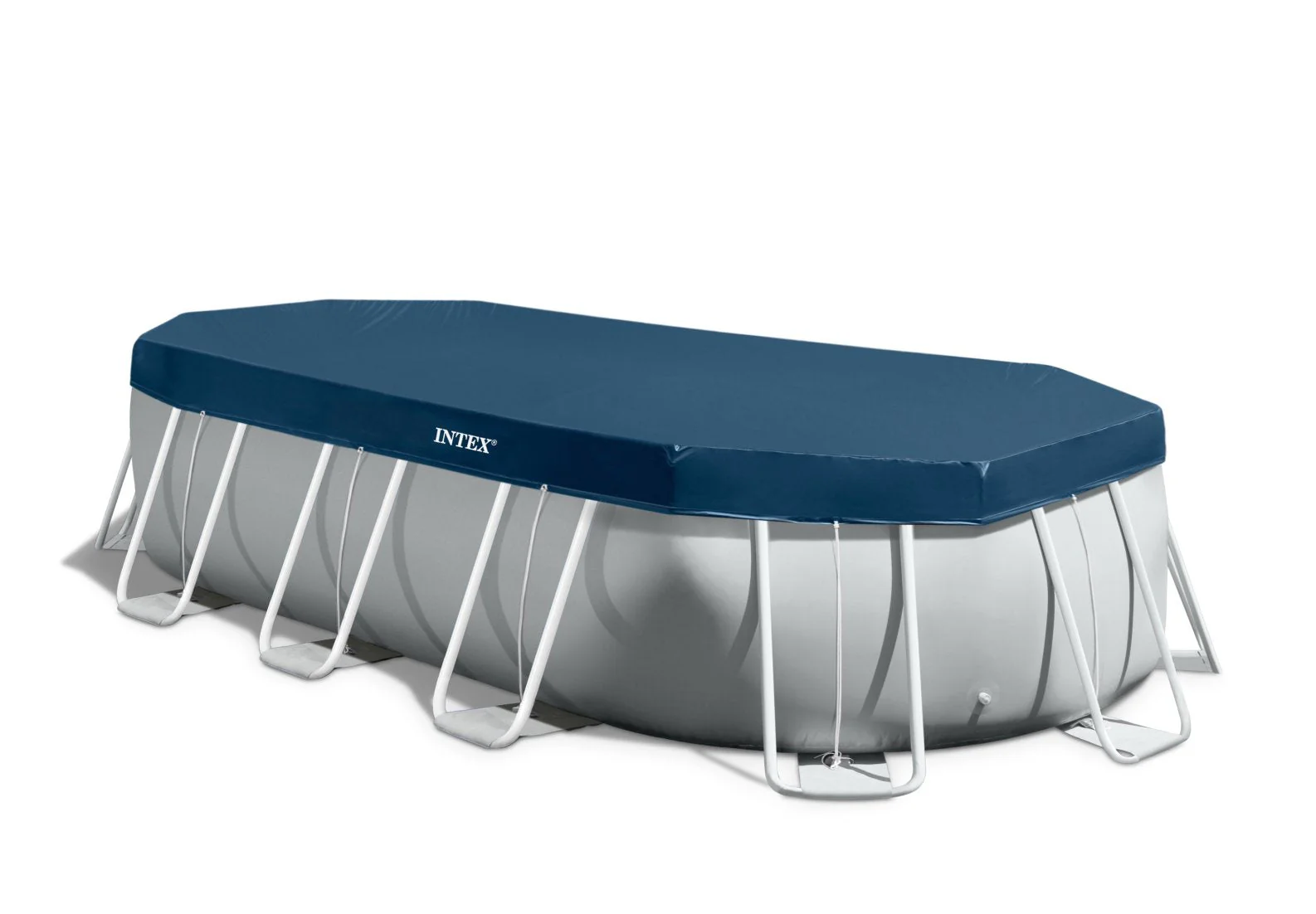 Intex Prism Frame Oval Pool Set Light Gray (503x274x12) 26796 - Image 2