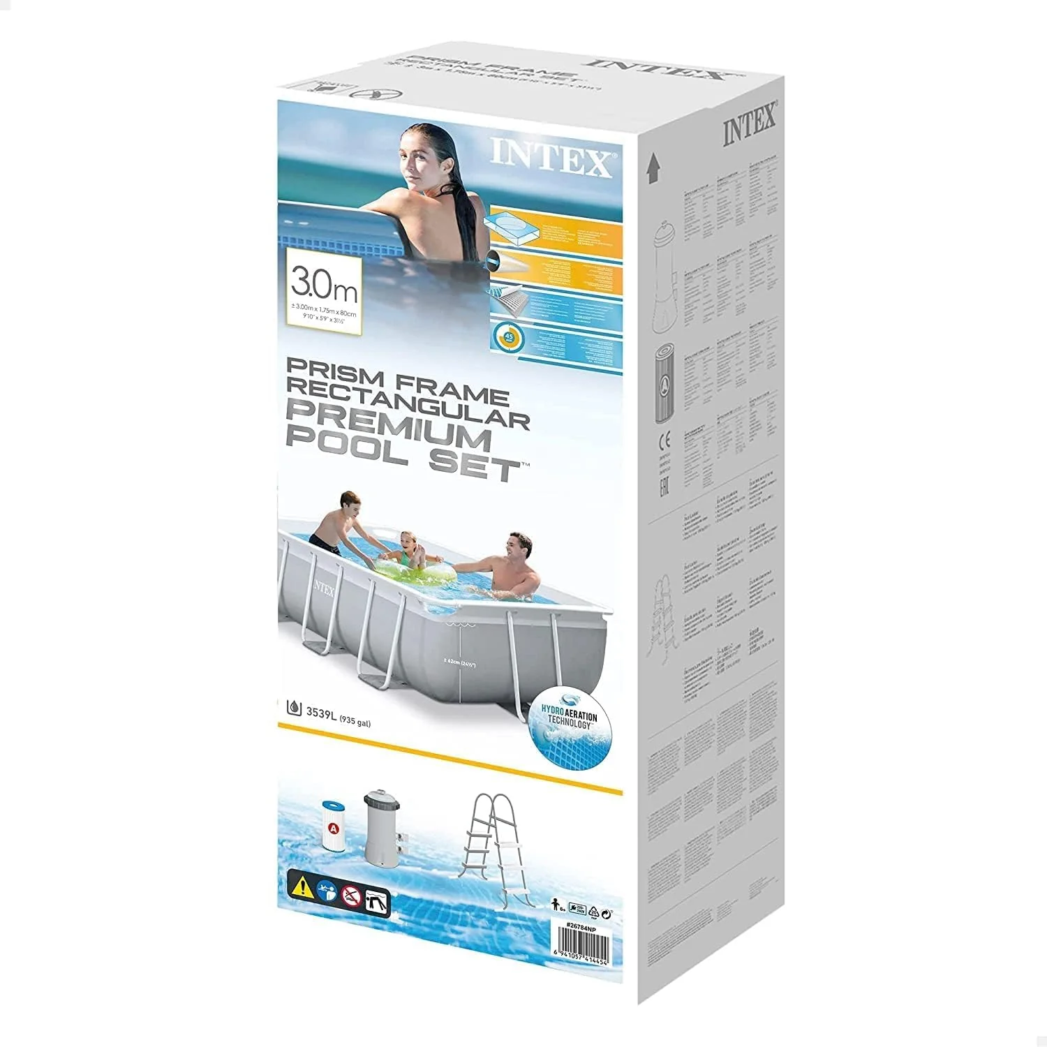 Intex Prism Rectangular Frame Pool Set 3.00x1.75x0.80cm - Image 4