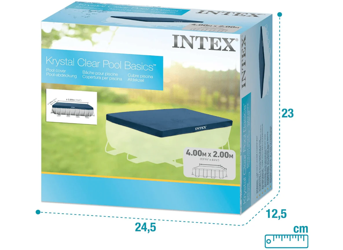 Intex Rectangular Pool Cover 4mx2mx1m 28037