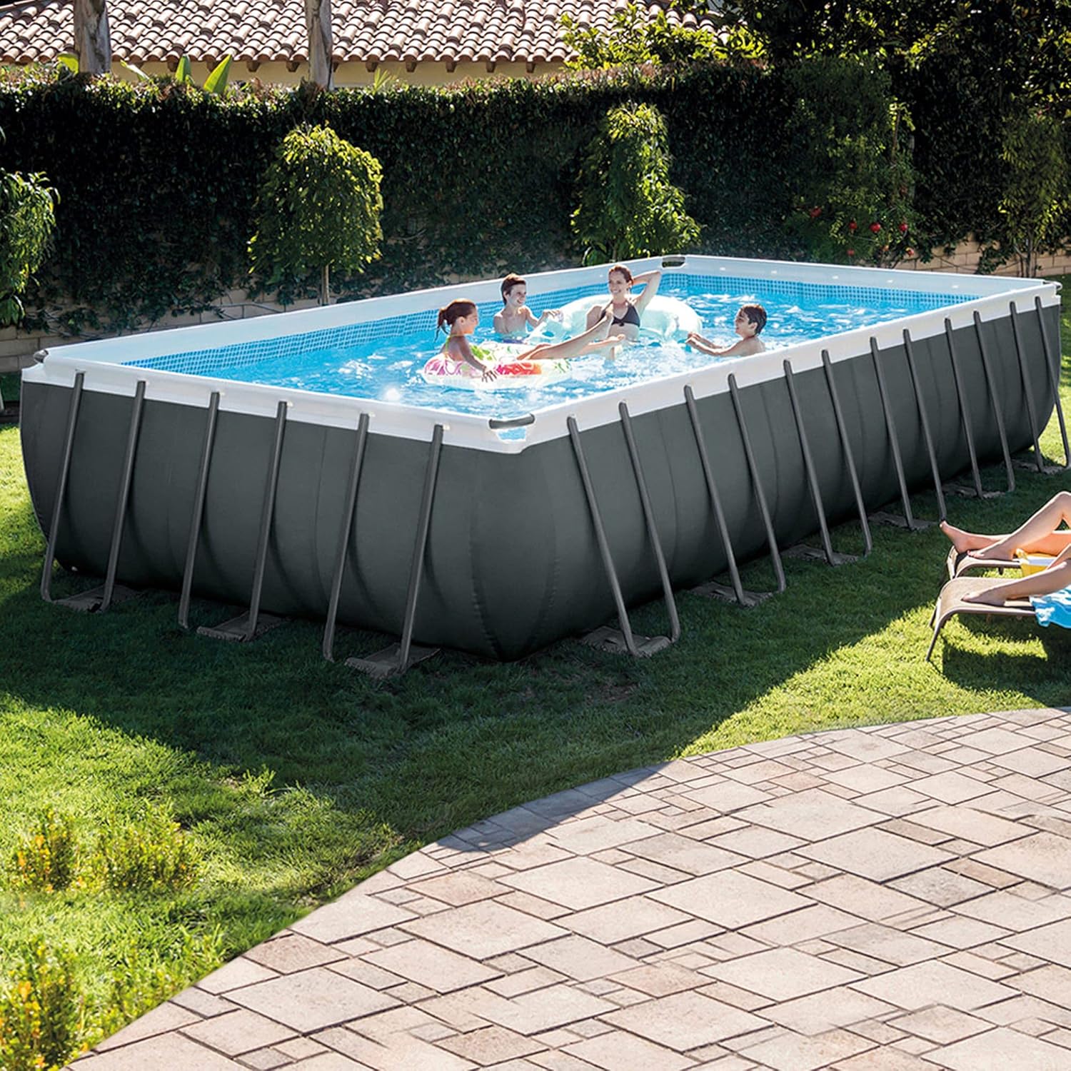 Intex Ultra Rectangular Frame Pool 24ft 7.32mx3.66mx1.32 - Image 9