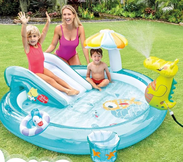 Intex Water Game Inflatable Pool Crocodile Play center 57165 - Image 2