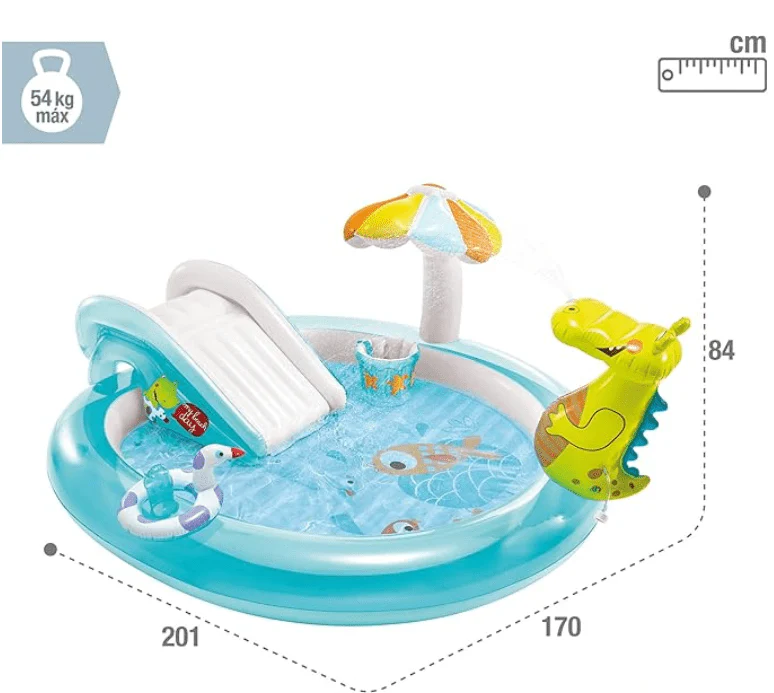 Intex Water Game Inflatable Pool Crocodile Play center 57165 - Image 3