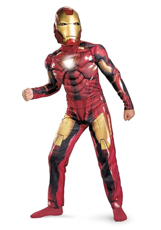 Iron Man Deluxe Costumes Light up G31878