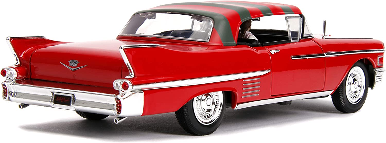 Jada 1958 Cadillac Series 62 with Freddy Krueger 1:24 253255004 - Image 5