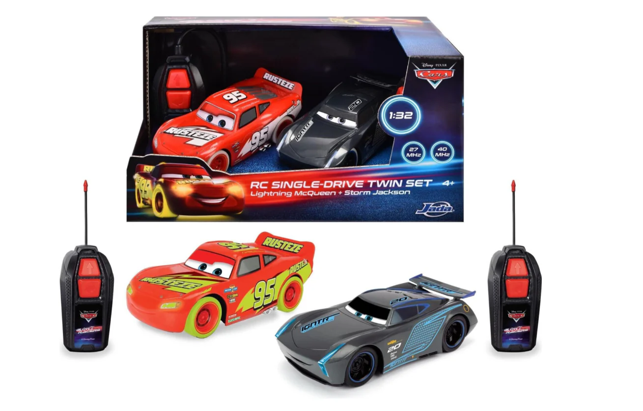 Jada Disney Cars RC Glow Racers Twin Pack 1:32 203084034