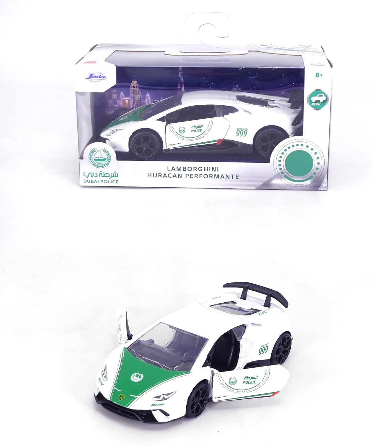 Jada Dubai Police Car Lamborghini Huracan Performante Die-cast Scale 1:32