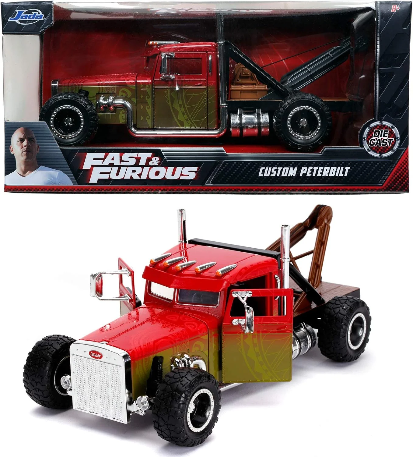 Jada Fast & Furious Hobbs & Shaw Custom Peterbilt Truck 1:24 253203063 - Image 4