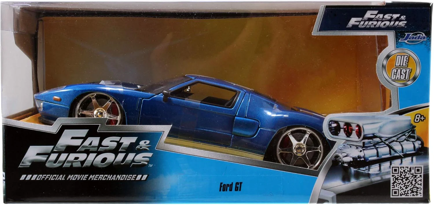 Jada Fast & Furious 2005 Ford GT Blue Metallic 1:24 253203013 - Image 8