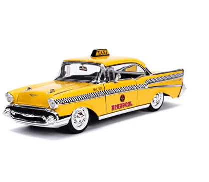 Jada Hollywood Rides Deadpool & 1957 Chevy Bel Air 1:24 Scale 30290 - Image 2