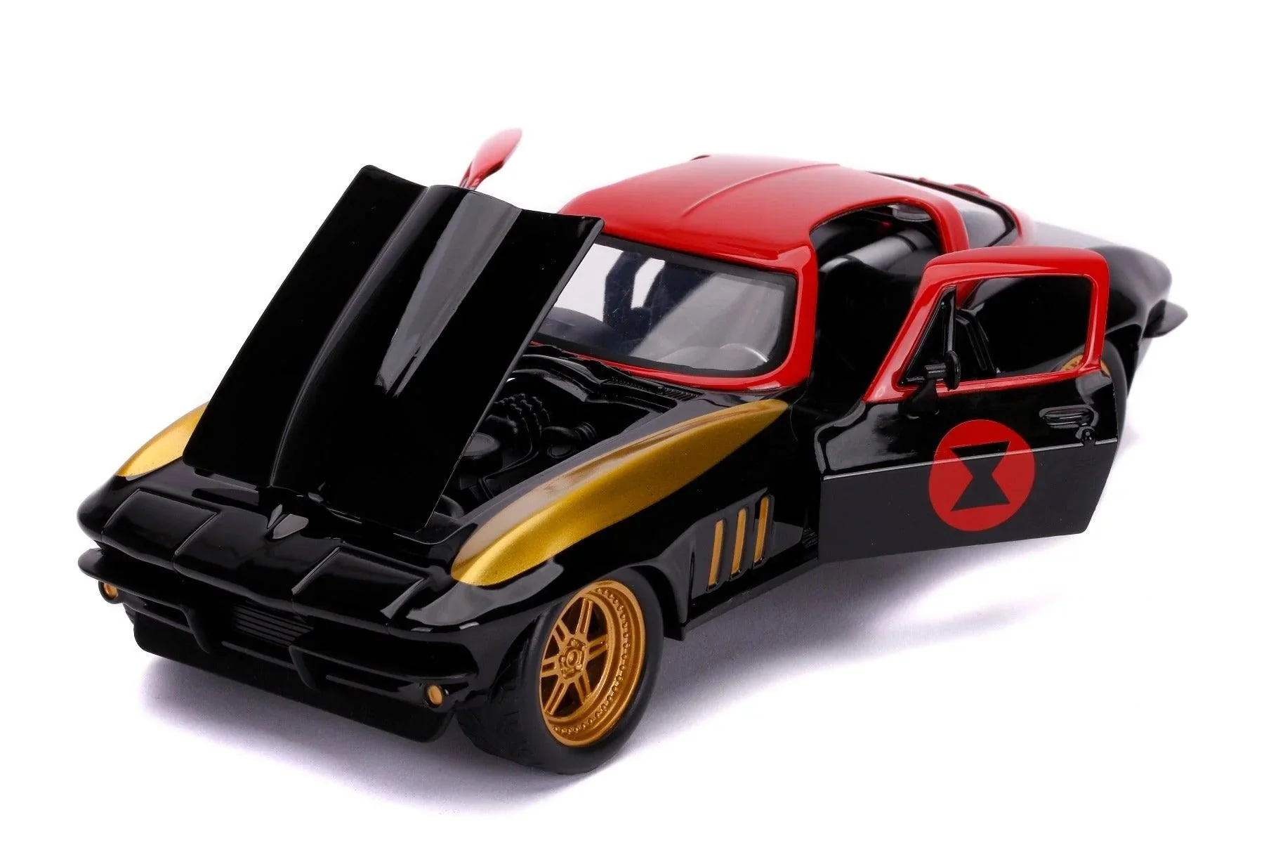 Jada Marvel Black Widow 1966 Chevy 1:24 Scale 253225014 - Image 3