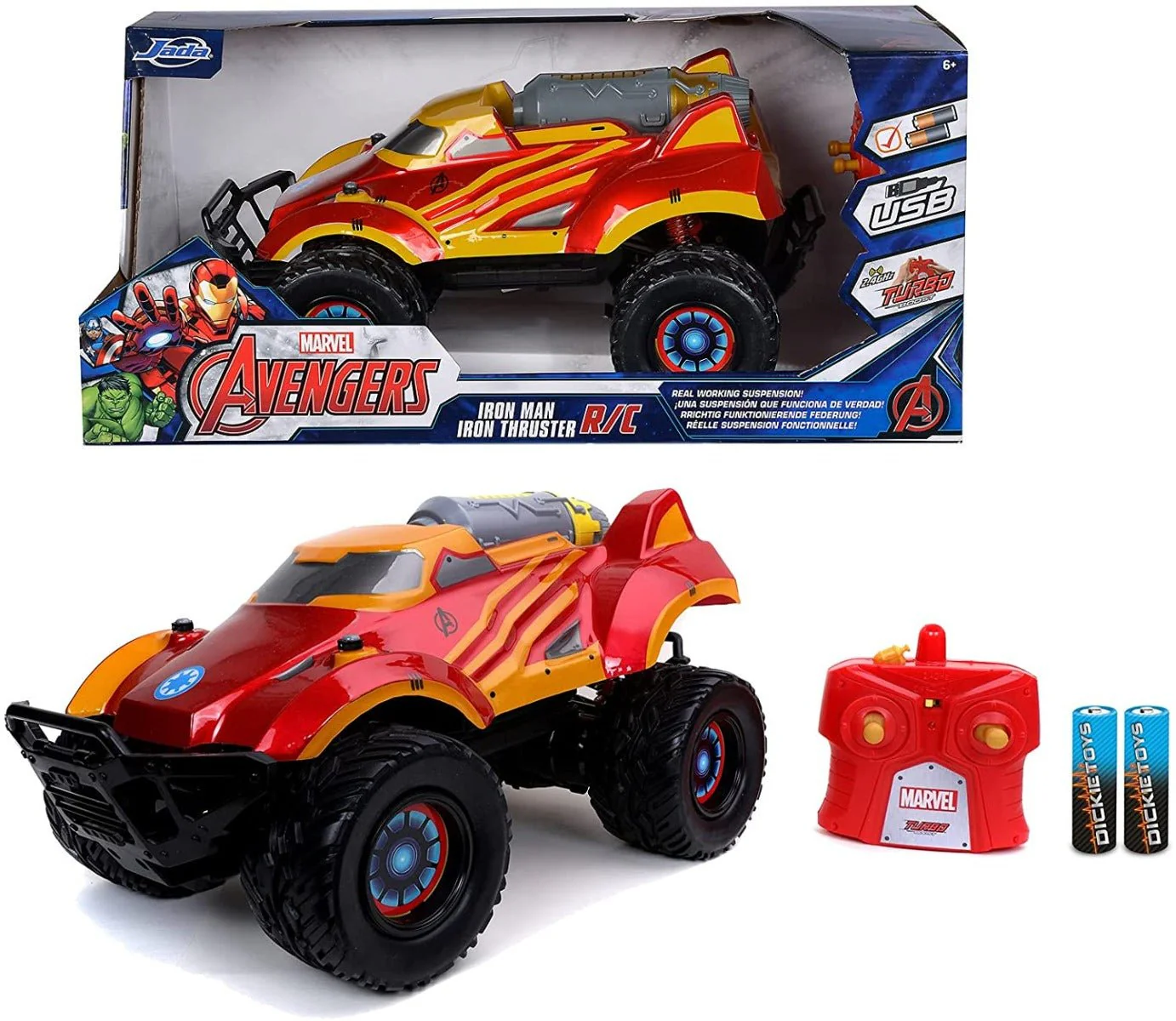 Jada Marvel RC Iron Thruster 1:14 Scale 253228002 - Image 6