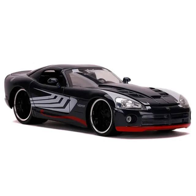 Jada Marvel Venom 2008 Dodge Viper 1:24 Scale 253225015 - Image 2