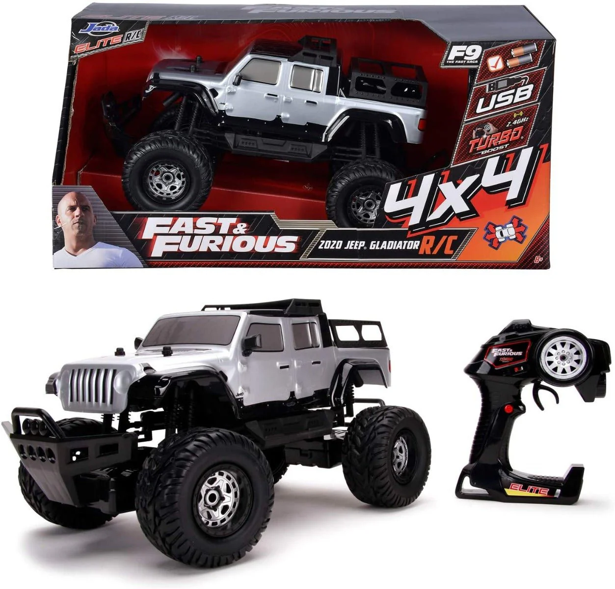 Jada Toys Fast & Furious RC 2020 Jeep Gladiator 4x4 253209005 - Image 5