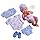 JC Toys La Newborn Baby Doll With Accessories 14 inches - Blue 18543 - Image 2