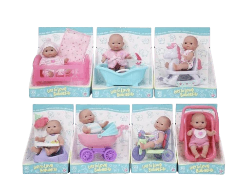 JC Toys Lots to Love Baby Doll With Mini Accessories 5 inches 16750