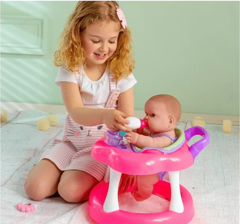 JC Toys Lots to Love Baby Doll With Walker 14 inches 16198 - Image 2