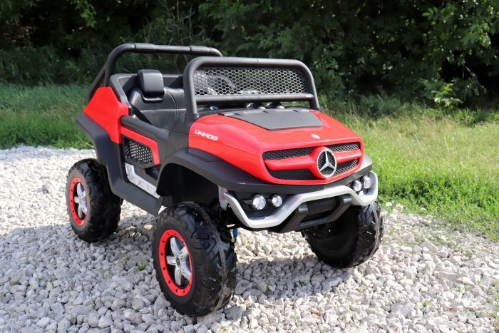 Jeep Benz Unimog Small Red 1B/2M ZS-199JL