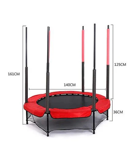Jump N Joy Trampoline 4.5 Feet Red - Image 2
