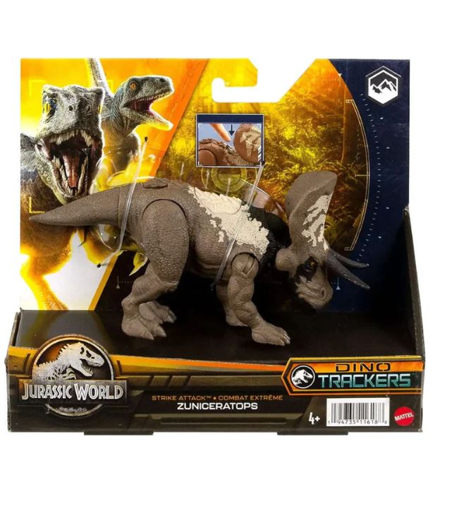 Jurassic World Dino ZUNICERATOPS Tracker Strike Attack HLN63