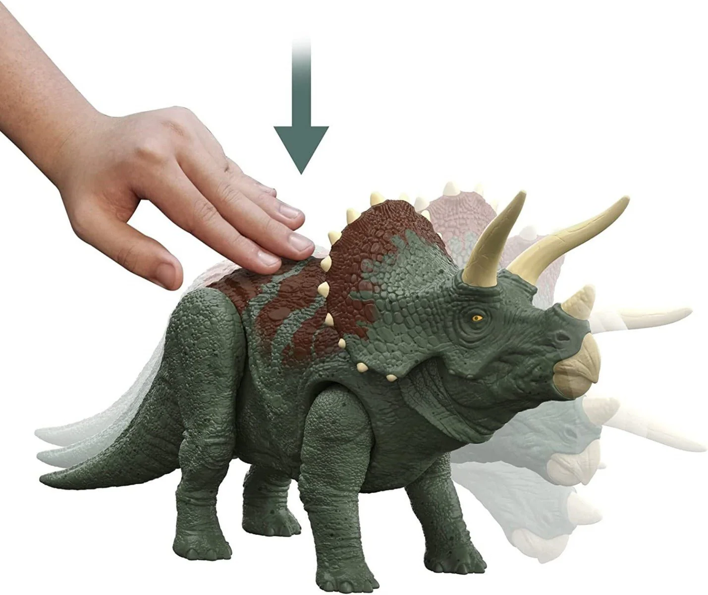 Jurassic World Dominion Roar Strikers - Triceratops HDX34/HDX17 - Image 5