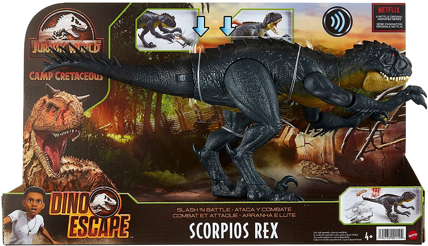 Jurassic World Slash 'n Battle Stinger Dino Figure HBT41 - Image 8