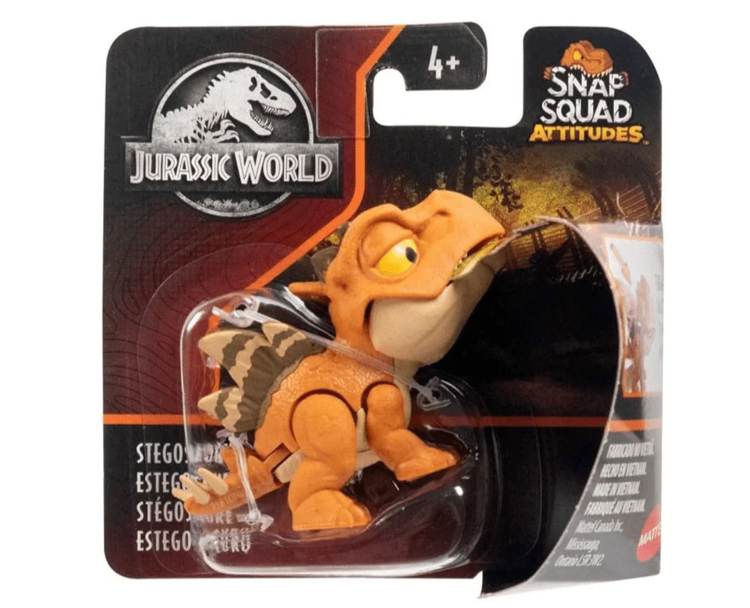 Jurassic World Uncaged Snap Squad STEGOSAURAUS Figures GXW58 - Image 4