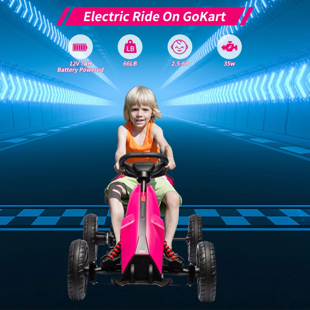 Kart Pedal Car Pink LB-6005 - Image 2