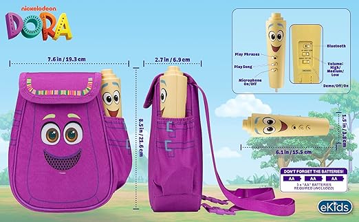 Kiddesigns Bluetooth Sing Along Boombox - Dora KD-DO-115 - Image 5