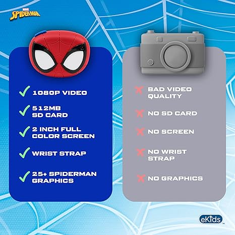 Kiddesigns Digital Camera - Spiderman KD-SM-533 - Image 7