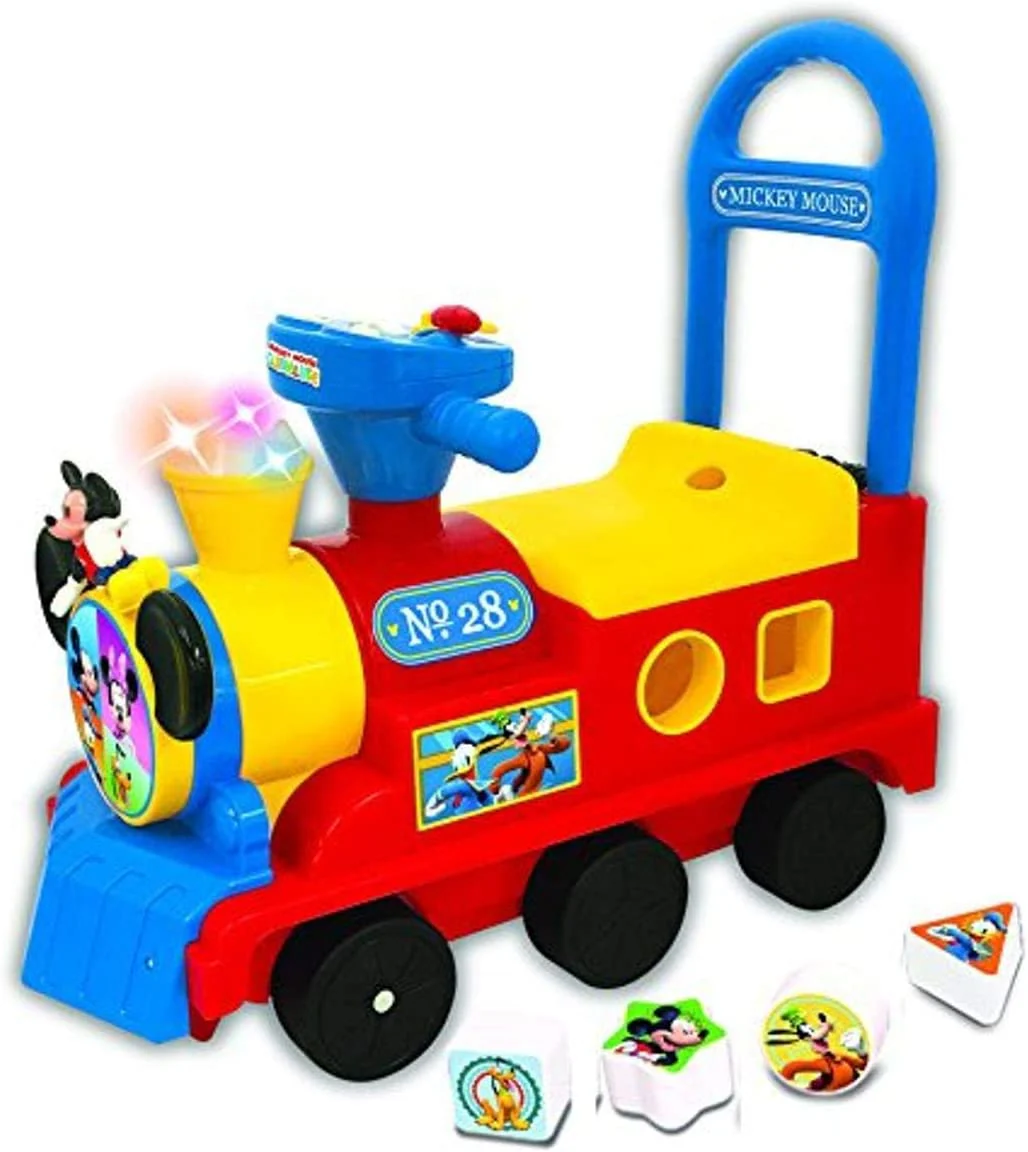 Kiddieland Disney Mickey Mouse Clubhouse Play and Sort Activity Train Ride-On 054874