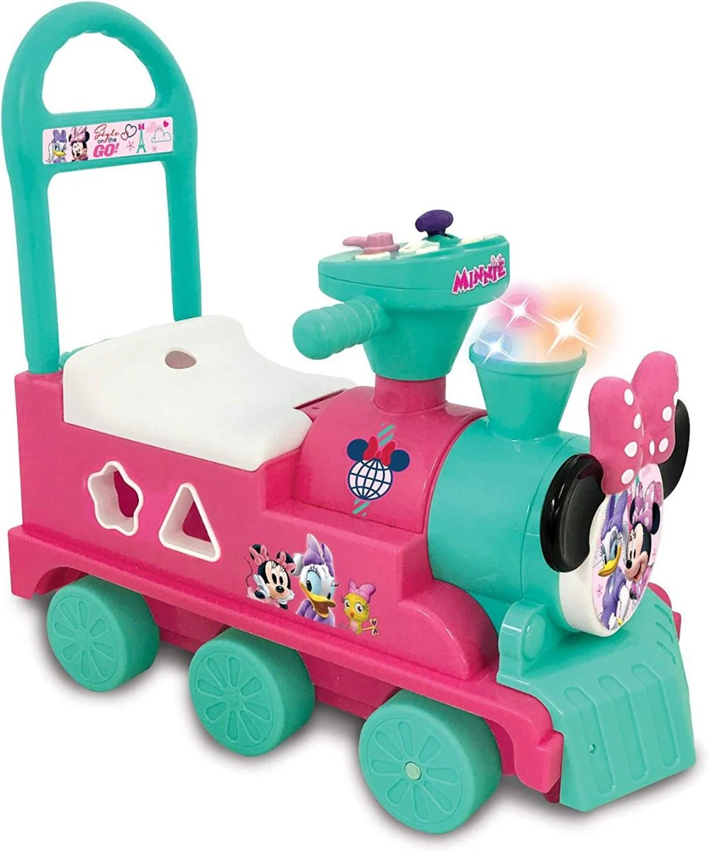 Kiddieland Disney Minnie Mouse Play and Sort Activity Train Pink 054882