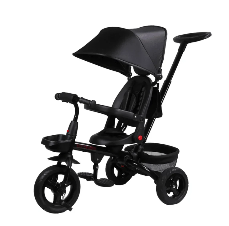 Kidilo 7-In-1 Baby Tricycle Black 3123/T4202
