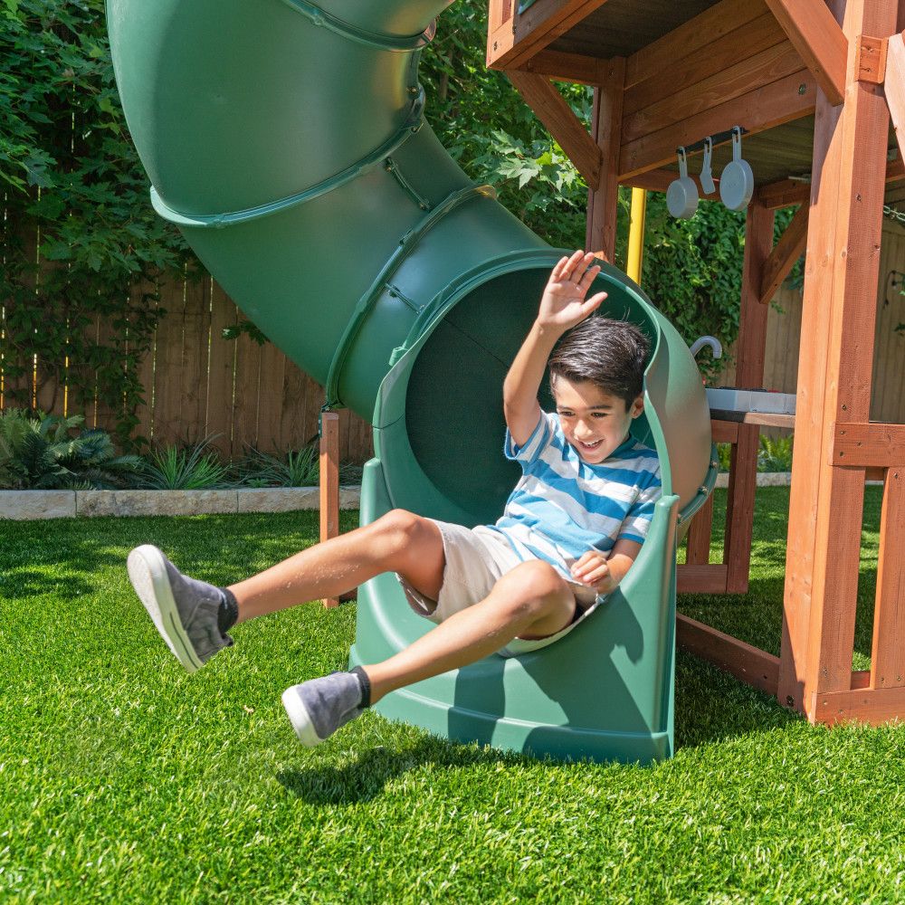 Kidkraft Boulder Bluff 2-in-1 Wooden Swing Set F29315 - Image 7