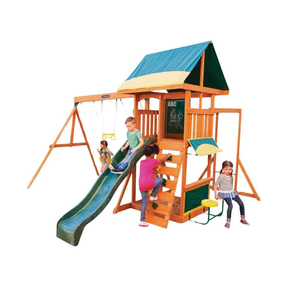 Kidkraft BrightsideWooden Swing Set / Playset F23210 - Image 2