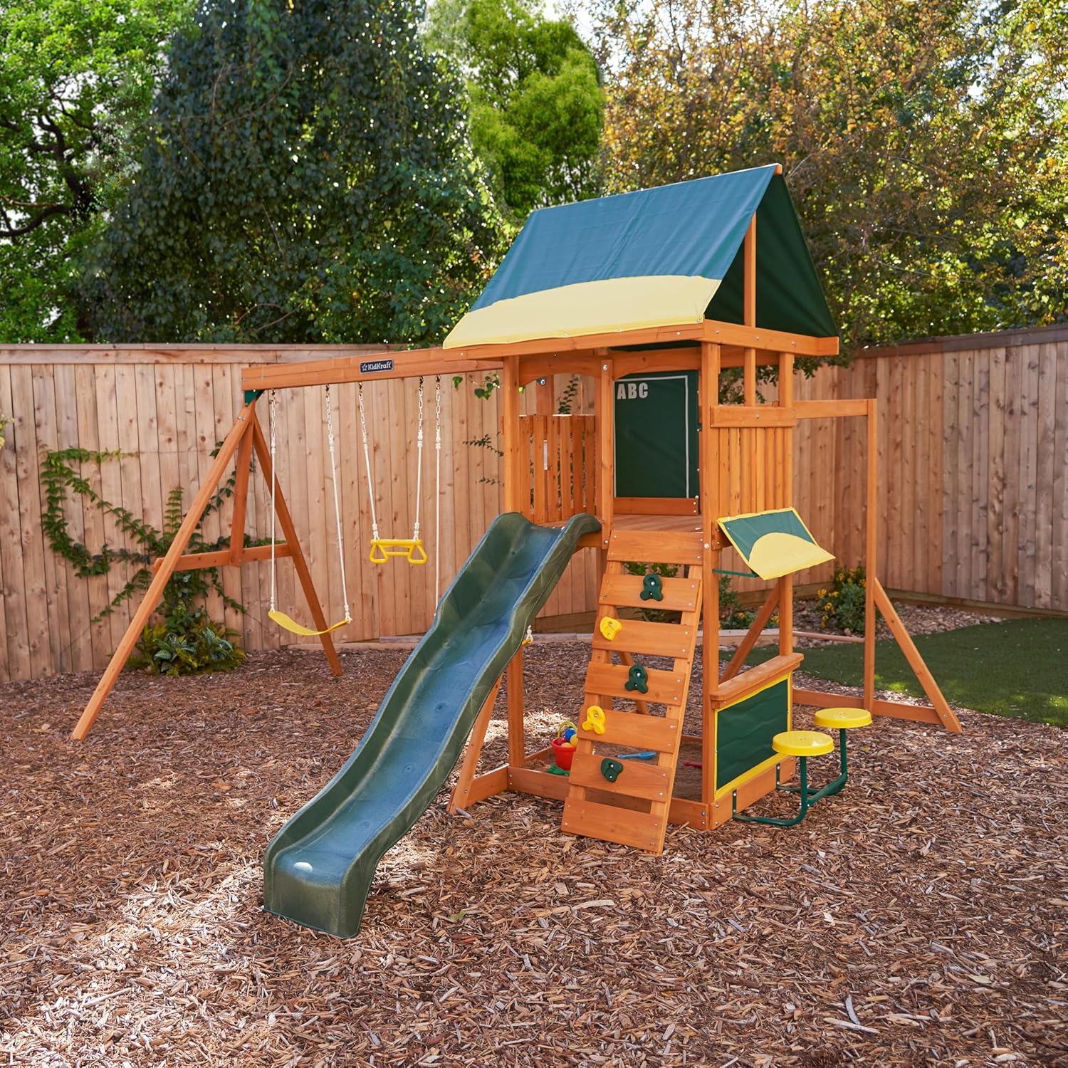 Kidkraft BrightsideWooden Swing Set / Playset F23210 - Image 4