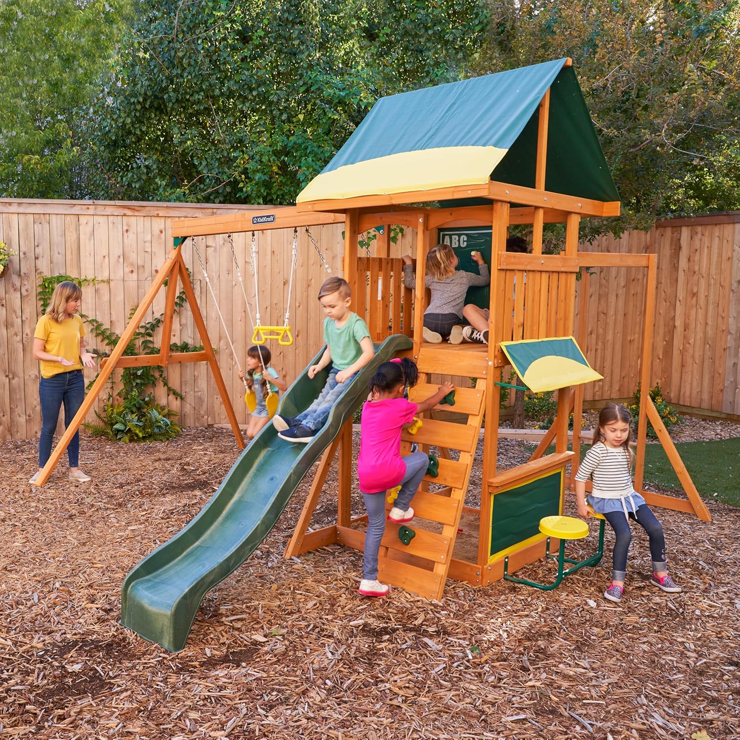 Kidkraft BrightsideWooden Swing Set / Playset F23210 - Image 6