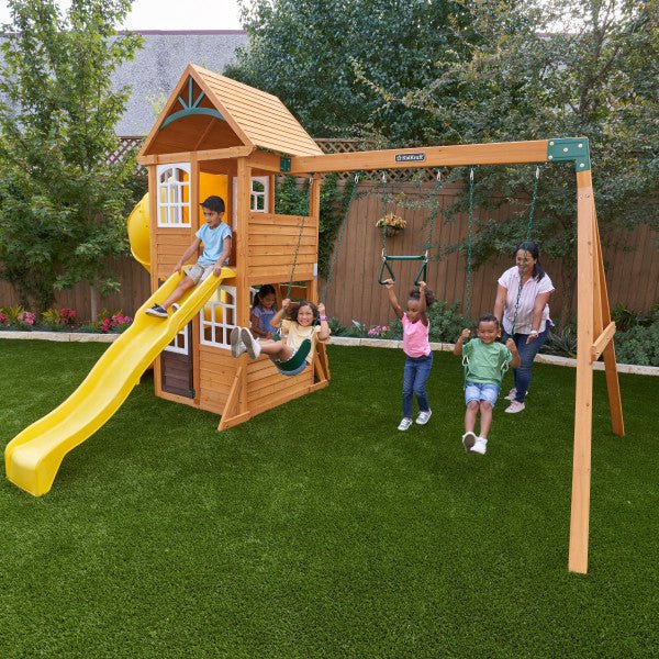 Kidkraft Castlewood Wooden Swing Set / Playset - Image 7
