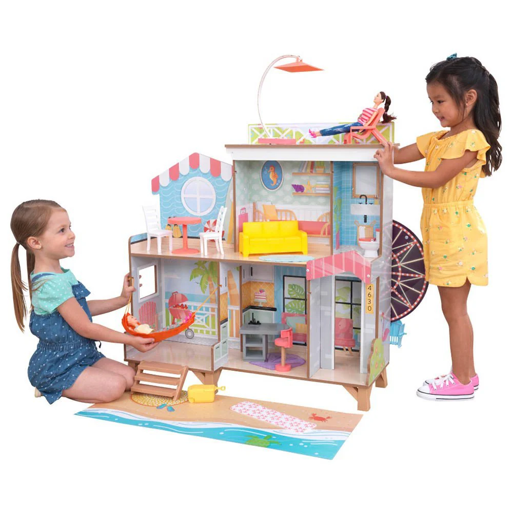 Kidkraft Ferris Wheel Fun Beach House Dollhouse 20053
