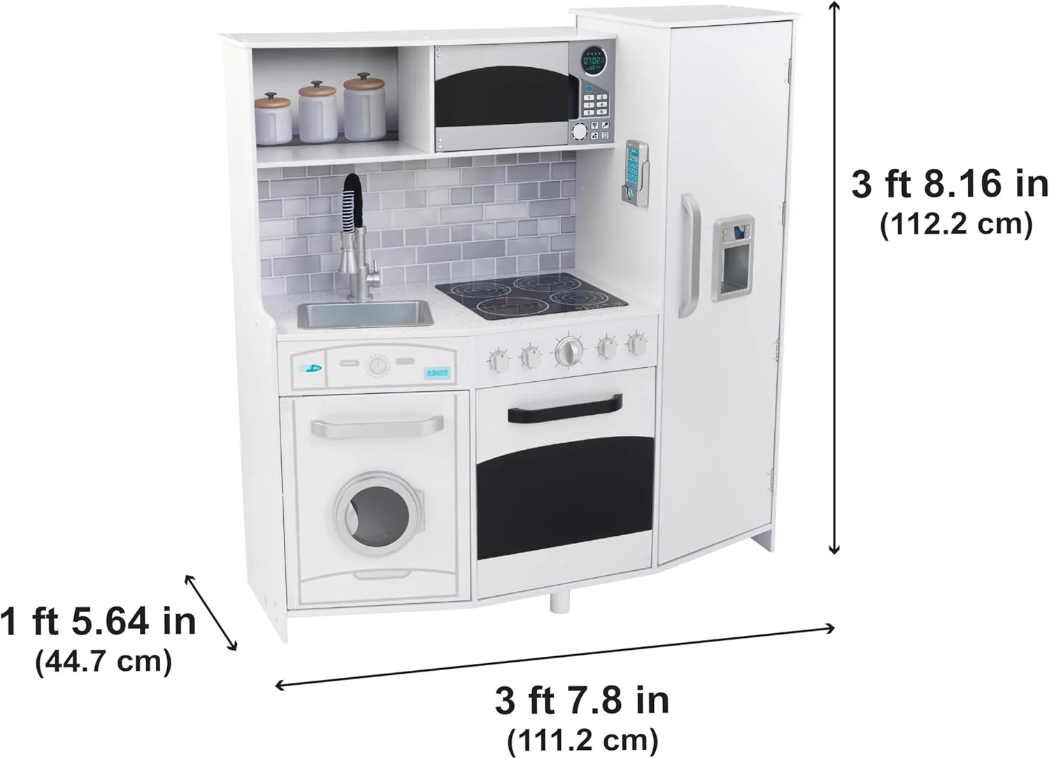 KidKraft Large Play Kitchen White - Image 8