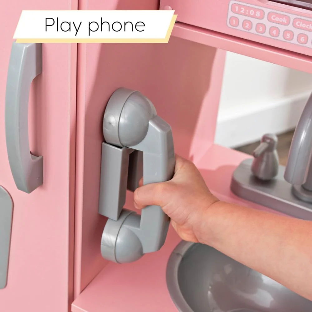 Kidkraft Vintage Play Kitchen Pink 53179 - Image 4