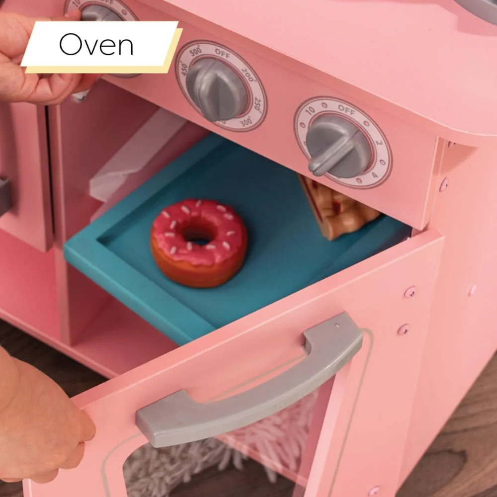 Kidkraft Vintage Play Kitchen Pink 53179 - Image 5