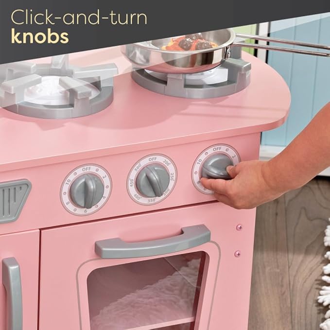 Kidkraft Vintage Play Kitchen Pink 53179 - Image 6