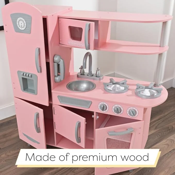 Kidkraft Vintage Play Kitchen Pink 53179 - Image 7