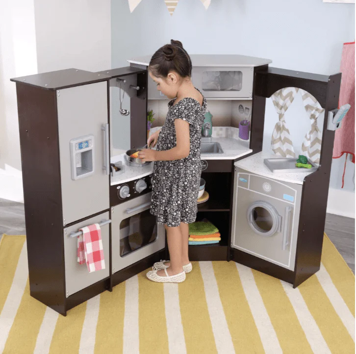 Kidkraft Ultimate Corner Play Kitchen Espresso - Image 3