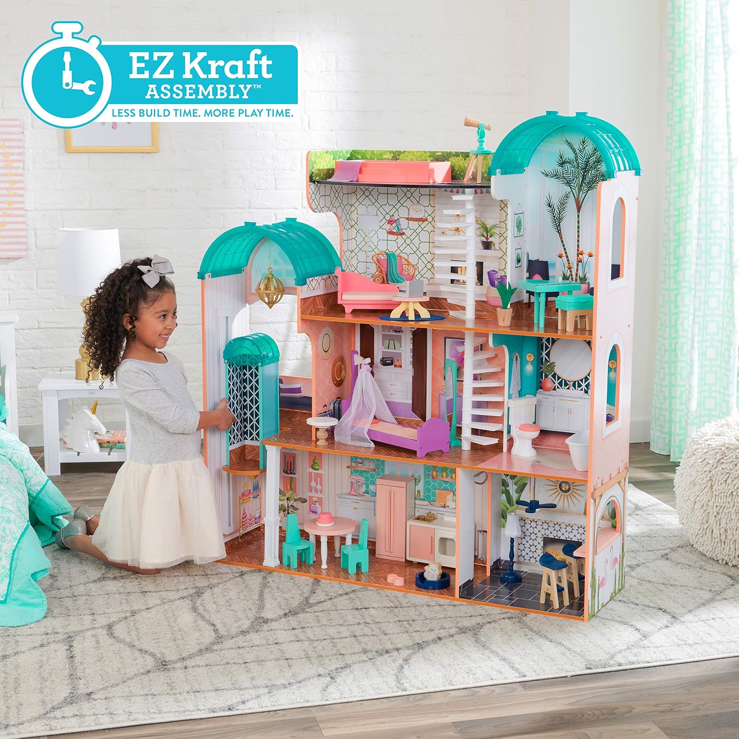 Kidkraft Camila Mansion Dollhouse 65986 - Image 4