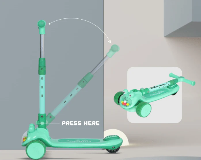 Kids 3-Wheeled Scooter Green 103-39 - Image 2