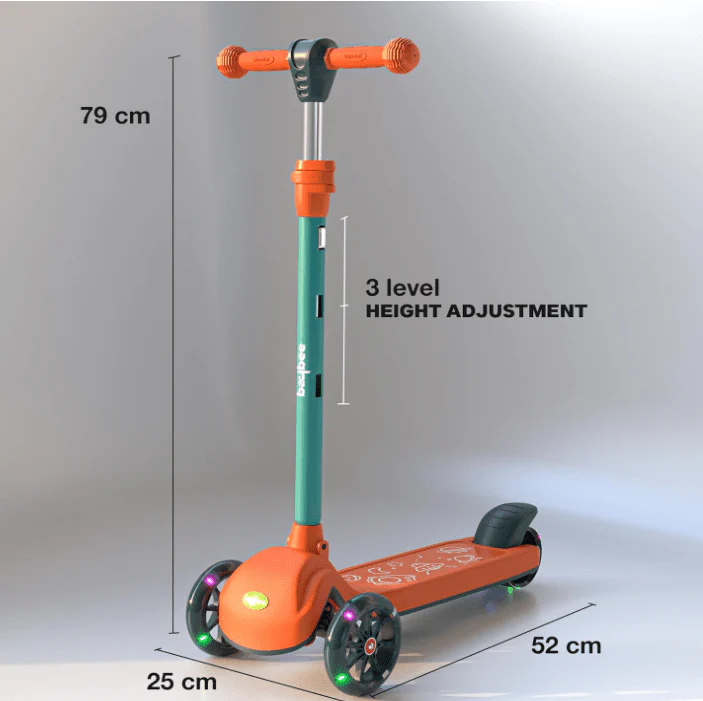 Kids 3-Wheeled Scooter Orange 103-39 - Image 2