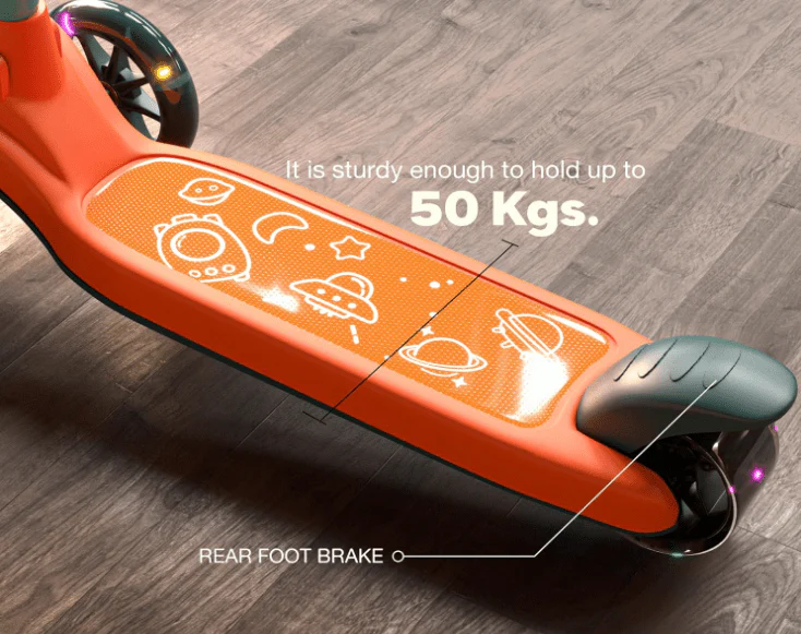 Kids 3-Wheeled Scooter Orange 103-39 - Image 3