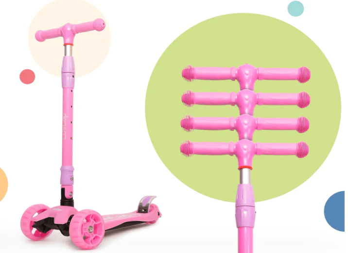 Kids 3-Wheeled Scooter Pink 103-39 - Image 4